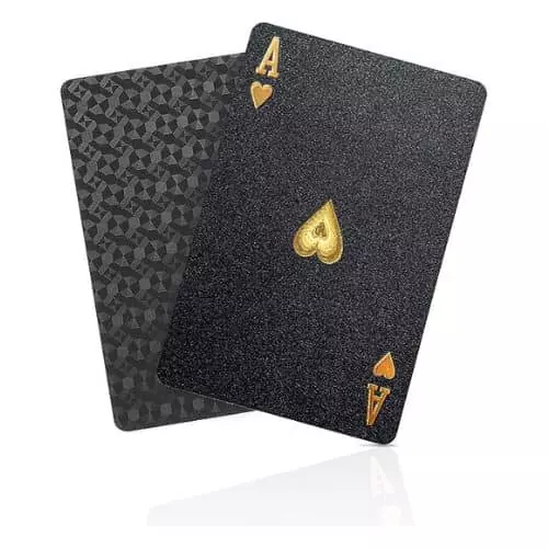 Diamond Waterproof Black Playing Cards