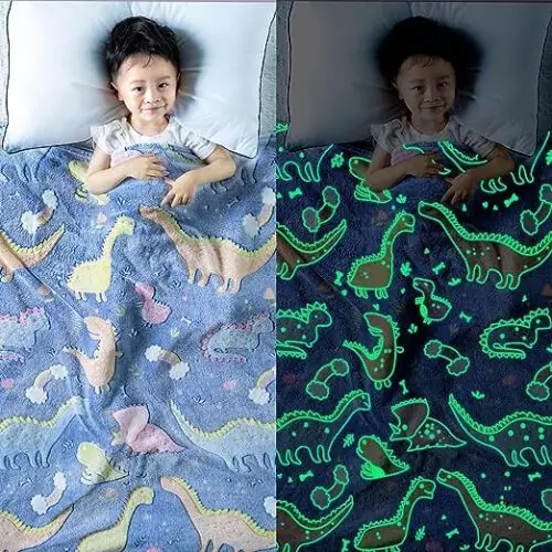 Glow In The Dark Dinosaur Blanket