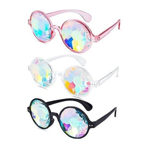 Kaleidoscope Glasses - Rainbow Wormhole