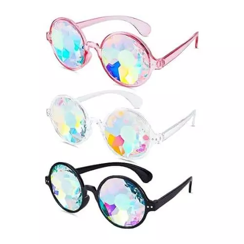 Kaleidoscope Glasses - Rainbow Wormhole