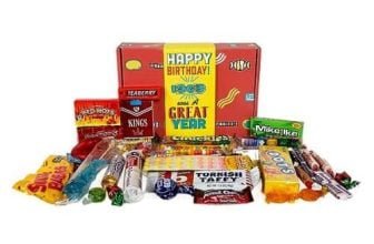 Nostalgic Candy Assortment from Childhood for 60 Year Old Man or Woman Born 1963 Jr
