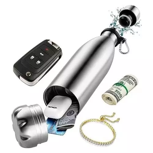 Stash Compartment Water Bottle