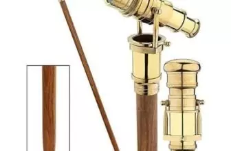 Victorian Walking Stick with Telescope Head