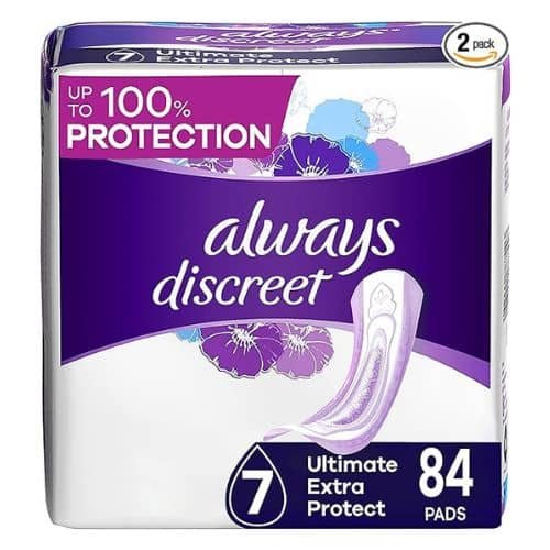Always Discreet Adult Ultimate Extra Protection Postpartum Pads with Rapid Dry